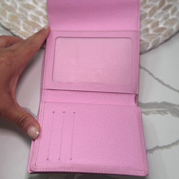 Louis Vuitton x Murakami Kaola White Multicolor Trifold Wallet M58081 Pink - Picture 6 of 8